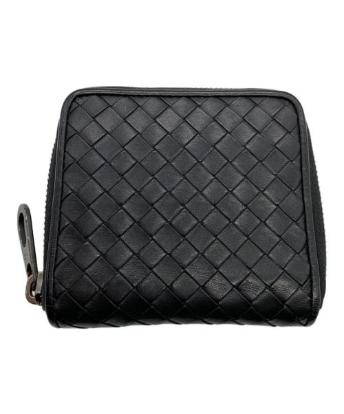 BOTTEGA VENETA（ボッテガベネタ）BOTTEGA VENETA (ボッテガベネタ) ジップアラウンドウォレット ブラックの古着・服飾アイテム