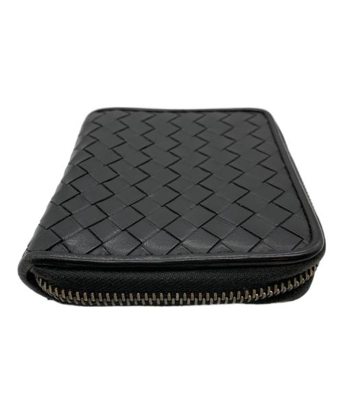 BOTTEGA VENETA（ボッテガベネタ）BOTTEGA VENETA (ボッテガベネタ) ジップアラウンドウォレット ブラックの古着・服飾アイテム