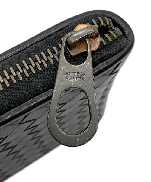 BOTTEGA VENETA（ボッテガベネタ）BOTTEGA VENETA (ボッテガベネタ) ジップアラウンドウォレット ブラックの古着・服飾アイテム