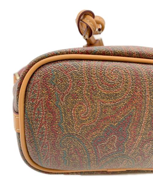 ETRO（エトロ）ETRO (エトロ) 巾着ショルダーバッグ ブラウン×ベージュの古着・服飾アイテム