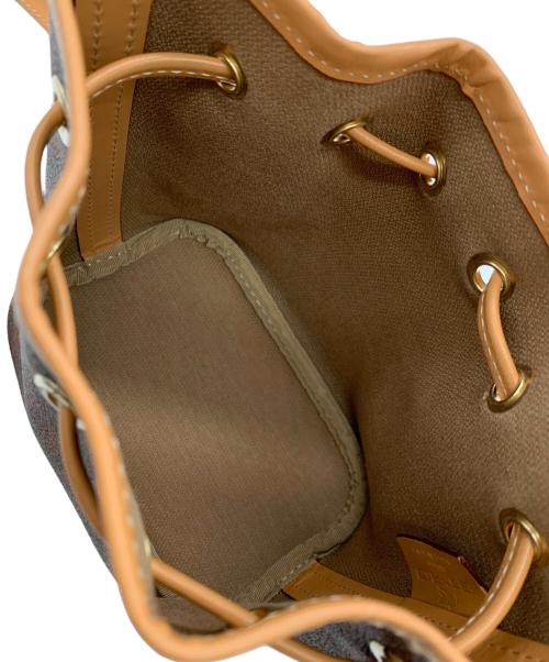 ETRO（エトロ）ETRO (エトロ) 巾着ショルダーバッグ ブラウン×ベージュの古着・服飾アイテム