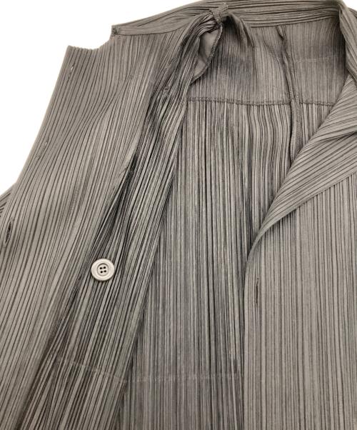 PLEATS PLEASE（プリーツプリーズ）PLEATS PLEASE (プリーツプリーズ) プリーツダブルジャケット ブラック サイズ:4の古着・服飾アイテム