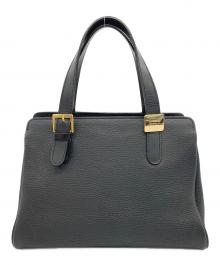 Burberry's（バーバリー）の古着「レザーハンドバッグ」｜ブラック