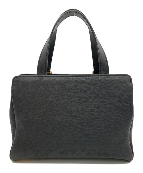 Burberry's（バーバリー）Burberry's (バーバリー) レザーハンドバッグ ブラックの古着・服飾アイテム