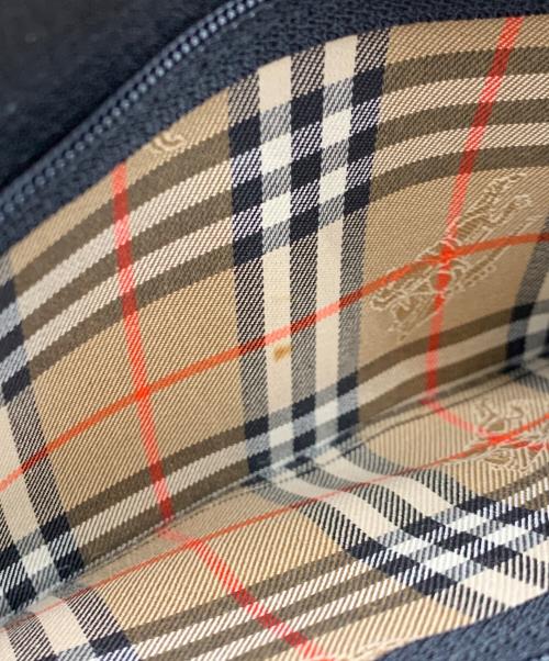 Burberry's（バーバリー）Burberry's (バーバリー) レザーハンドバッグ ブラックの古着・服飾アイテム