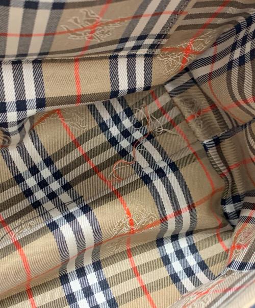 Burberry's（バーバリー）Burberry's (バーバリー) レザーハンドバッグ ブラックの古着・服飾アイテム