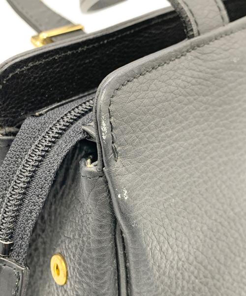 Burberry's（バーバリー）Burberry's (バーバリー) レザーハンドバッグ ブラックの古着・服飾アイテム