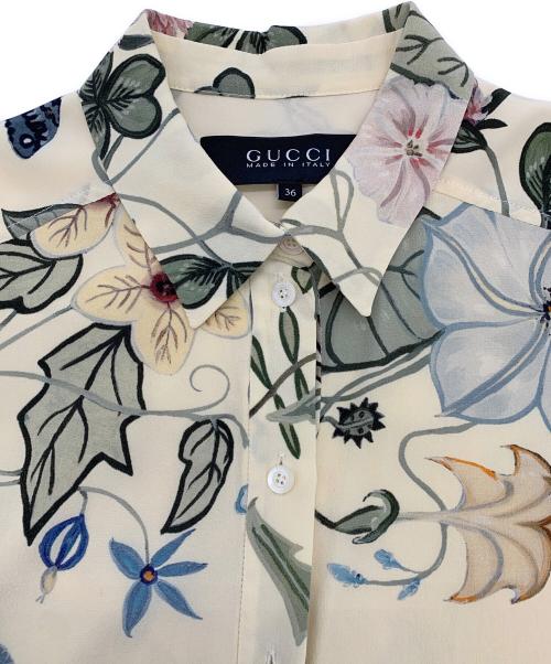 GUCCI（グッチ）GUCCI (グッチ) 長袖ワンピース ベージュ サイズ:36の古着・服飾アイテム
