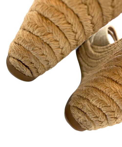 GUCCI（グッチ）GUCCI (グッチ) GG柄 エスパドリーユ　ウェッジソールサンダル ベージュ サイズ:35 1/2の古着・服飾アイテム