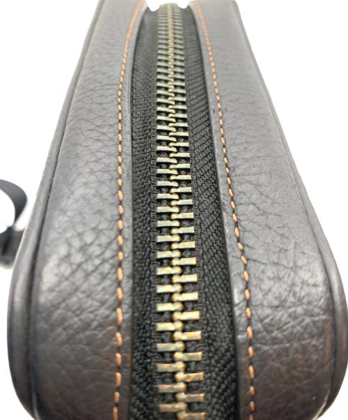 COACH（コーチ）COACH (コーチ) クロスボディ ブロックド シグネチャー キャンバス　ショルダーバッグ ブラック×ブラウンの古着・服飾アイテム