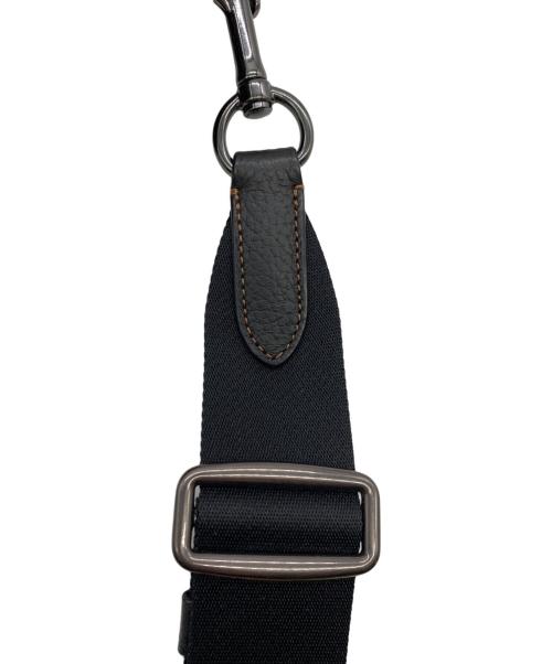 COACH（コーチ）COACH (コーチ) クロスボディ ブロックド シグネチャー キャンバス　ショルダーバッグ ブラック×ブラウンの古着・服飾アイテム