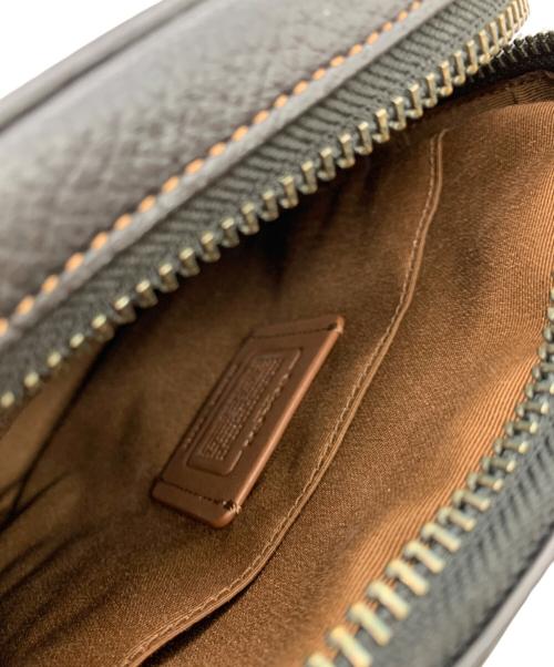 COACH（コーチ）COACH (コーチ) クロスボディ ブロックド シグネチャー キャンバス　ショルダーバッグ ブラック×ブラウンの古着・服飾アイテム