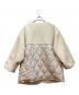 moment+ (モーメントプラス) ボア切り替えキルティングコート アイボリー サイズ:M：4000円