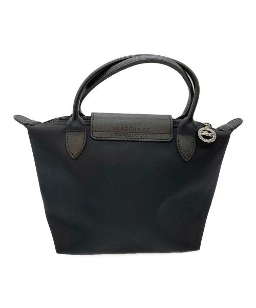 LONGCHAMP（ロンシャン）LONGCHAMP (ロンシャン) ルプラネットミニハンドバッグ ブラックの古着・服飾アイテム