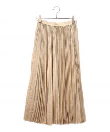 theory luxe（セオリーリュクス）の古着「プリーツスカート」｜ベージュ
