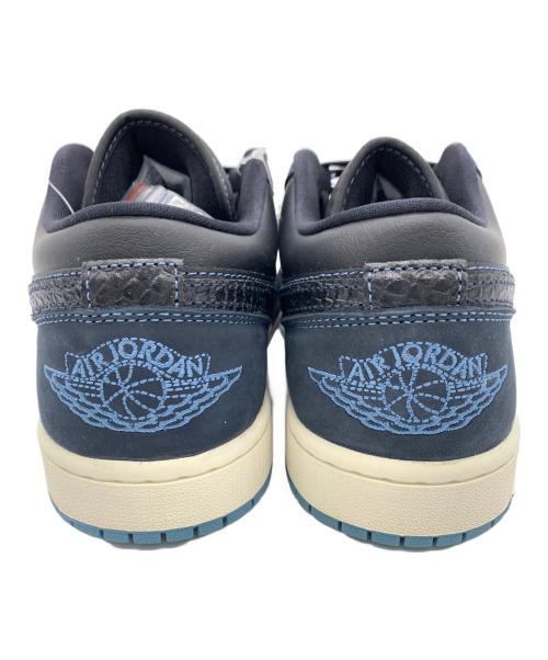 NIKE（ナイキ）NIKE (ナイキ) Women's Air Jordan 1 Low Navy&Black Snakeskin / ウィメンズ エアジョーダン1 ロー ネイビー&ブラックスネークスキン ブラック サイズ:US：10の古着・服飾アイテム