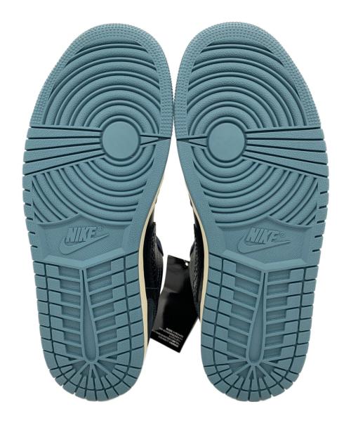 NIKE（ナイキ）NIKE (ナイキ) Women's Air Jordan 1 Low Navy&Black Snakeskin / ウィメンズ エアジョーダン1 ロー ネイビー&ブラックスネークスキン ブラック サイズ:US：10の古着・服飾アイテム