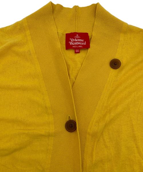 Vivienne Westwood RED LABEL（ヴィヴィアンウエストウッドレッドレーベル）Vivienne Westwood RED LABEL (ヴィヴィアンウエストウッドレッドレーベル) 薄手カーディガン イエロー サイズ:Mの古着・服飾アイテム