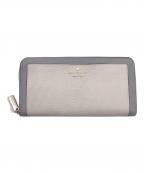 Kate Spadeケイトスペード）の古着「長財布」｜グレー×ベージュ