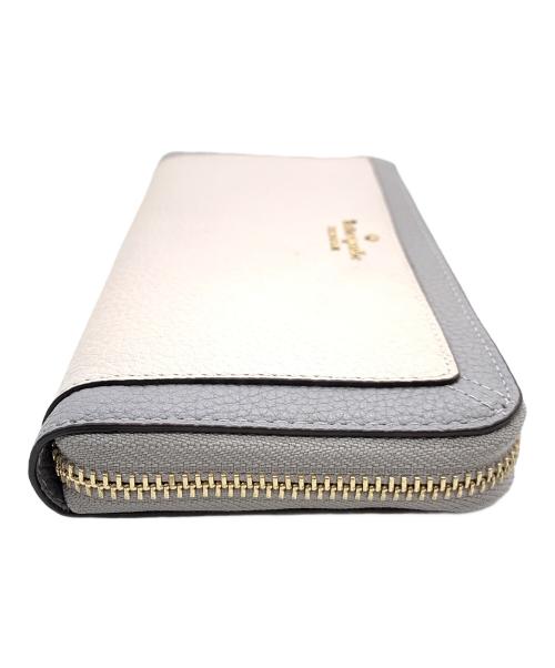 Kate Spade（ケイトスペード）Kate Spade (ケイトスペード) 長財布 グレー×ベージュの古着・服飾アイテム