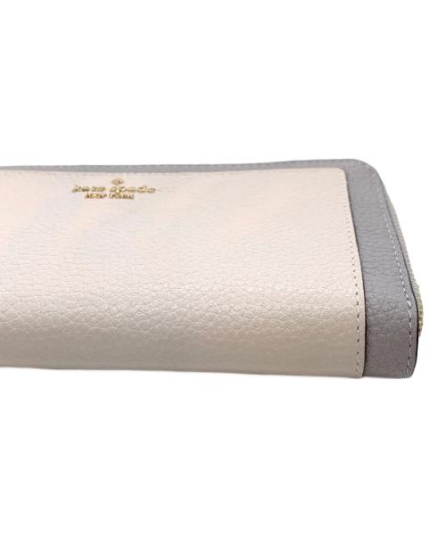 Kate Spade（ケイトスペード）Kate Spade (ケイトスペード) 長財布 グレー×ベージュの古着・服飾アイテム