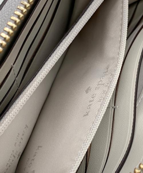 Kate Spade（ケイトスペード）Kate Spade (ケイトスペード) 長財布 グレー×ベージュの古着・服飾アイテム