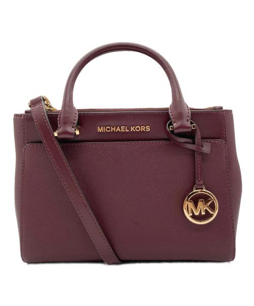 MICHAEL KORS（マイケルコース）MICHAEL KORS (マイケルコース) 2WAYバッグ ワインレッドの古着・服飾アイテム