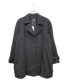 QUINS MOAT×Agnona（クイーンスモート×アニオナ）の古着「コート」｜ブラック