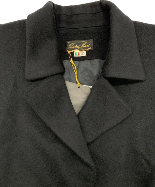 QUINS MOAT（クイーンスモート）QUINS MOAT (クイーンスモート) Agnona (アニオナ) コート ブラック サイズ:38の古着・服飾アイテム