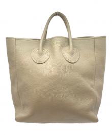 YOUNG & OLSEN The DRYGOODS STORE（ヤングアンドオルセン ザ ドライグッズストア）の古着「レザートートバッグ」｜ベージュ