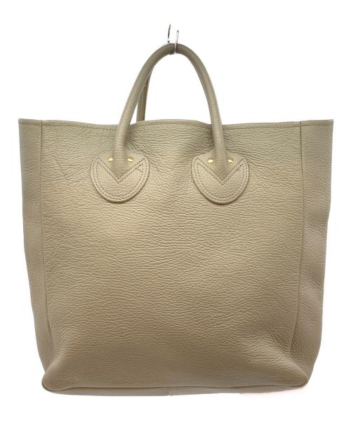 YOUNG & OLSEN The DRYGOODS STORE（ヤングアンドオルセン ザ ドライグッズストア）YOUNG & OLSEN The DRYGOODS STORE (ヤングアンドオルセン ザ ドライグッズストア) レザートートバッグ ベージュの古着・服飾アイテム