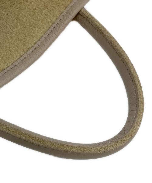 YOUNG & OLSEN The DRYGOODS STORE（ヤングアンドオルセン ザ ドライグッズストア）YOUNG & OLSEN The DRYGOODS STORE (ヤングアンドオルセン ザ ドライグッズストア) レザートートバッグ ベージュの古着・服飾アイテム