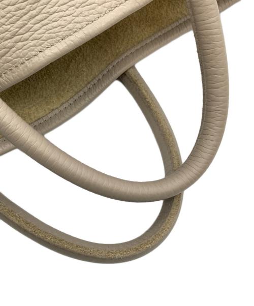 YOUNG & OLSEN The DRYGOODS STORE（ヤングアンドオルセン ザ ドライグッズストア）YOUNG & OLSEN The DRYGOODS STORE (ヤングアンドオルセン ザ ドライグッズストア) レザートートバッグ ベージュの古着・服飾アイテム