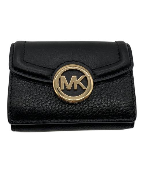 MICHAEL KORS（マイケル・コース）MICHAEL KORS (マイケル・コース) 3つ折り財布 ブラックの古着・服飾アイテム
