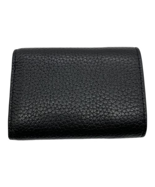 MICHAEL KORS（マイケル・コース）MICHAEL KORS (マイケル・コース) 3つ折り財布 ブラックの古着・服飾アイテム