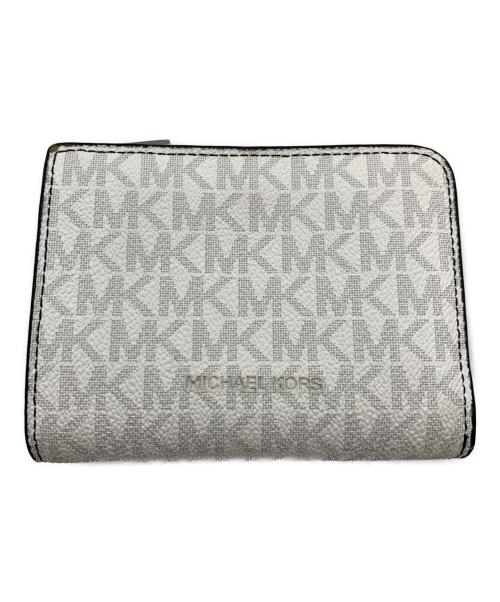 MICHAEL KORS（マイケルコース）MICHAEL KORS (マイケルコース) 2つ折り財布 ホワイトの古着・服飾アイテム