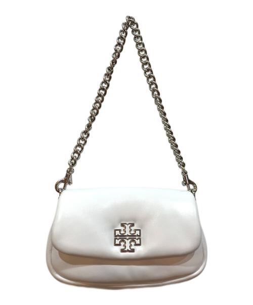 TORY BURCH（トリーバーチ）TORY BURCH (トリーバーチ) チェーンショルダーバッグ ホワイトの古着・服飾アイテム