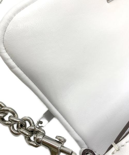 TORY BURCH（トリーバーチ）TORY BURCH (トリーバーチ) チェーンショルダーバッグ ホワイトの古着・服飾アイテム