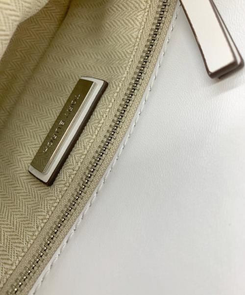 TORY BURCH（トリーバーチ）TORY BURCH (トリーバーチ) チェーンショルダーバッグ ホワイトの古着・服飾アイテム