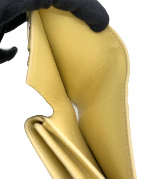 BALENCIAGA（バレンシアガ）BALENCIAGA (バレンシアガ) 2つ折り財布 イエローの古着・服飾アイテム