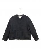 BALLSEYボールジィ）の古着「ファンシードビー クルーネックジャケット」｜ブラック