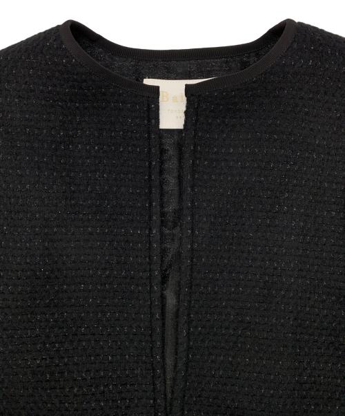 BALLSEY（ボールジィ）BALLSEY (ボールジィ) ファンシードビー クルーネックジャケット ブラック サイズ:36の古着・服飾アイテム