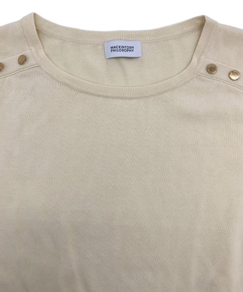 MACKINTOSH PHILOSOPHY（マッキントッシュ フィロソフィー）MACKINTOSH PHILOSOPHY (マッキントッシュ フィロソフィー) 長袖ブラウス アイボリー サイズ:38の古着・服飾アイテム