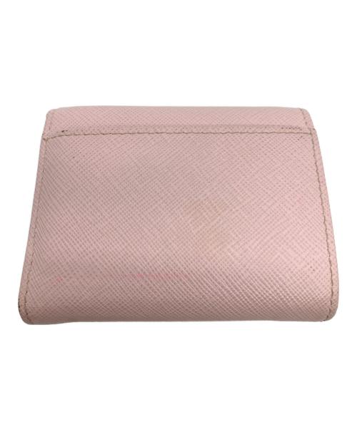 PRADA（プラダ）PRADA (プラダ) 3つ折り財布 ピンクの古着・服飾アイテム