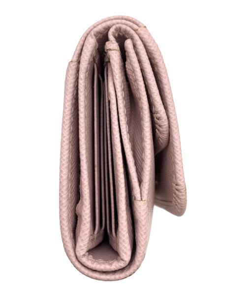 PRADA（プラダ）PRADA (プラダ) 3つ折り財布 ピンクの古着・服飾アイテム