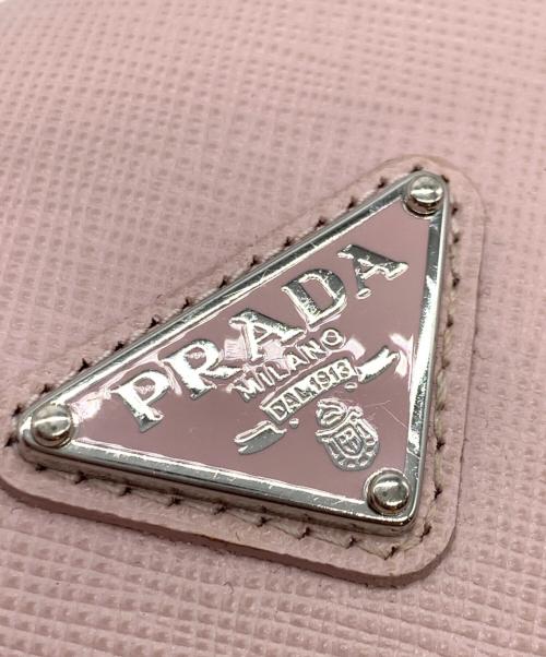 PRADA（プラダ）PRADA (プラダ) 3つ折り財布 ピンクの古着・服飾アイテム