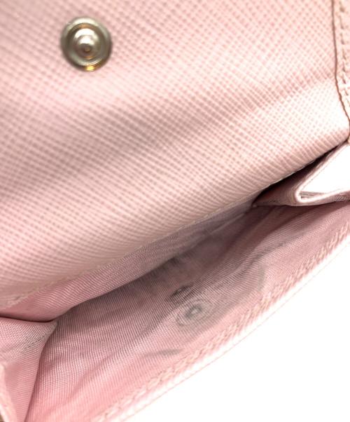 PRADA（プラダ）PRADA (プラダ) 3つ折り財布 ピンクの古着・服飾アイテム