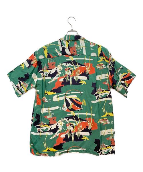 Sun Surf（サンサーフ）Sun Surf (サンサーフ) アロハシャツ グリーン サイズ:L 16-16 1/2の古着・服飾アイテム