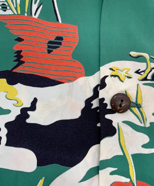Sun Surf（サンサーフ）Sun Surf (サンサーフ) アロハシャツ グリーン サイズ:L 16-16 1/2の古着・服飾アイテム