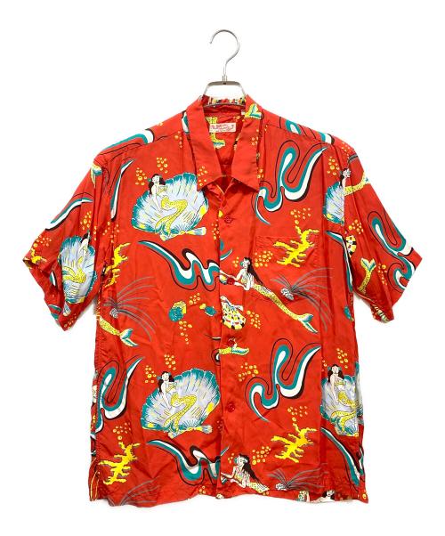 Sun Surf（サンサーフ）Sun Surf (サンサーフ) アロハシャツ レッド サイズ:L 16-16 1/2の古着・服飾アイテム